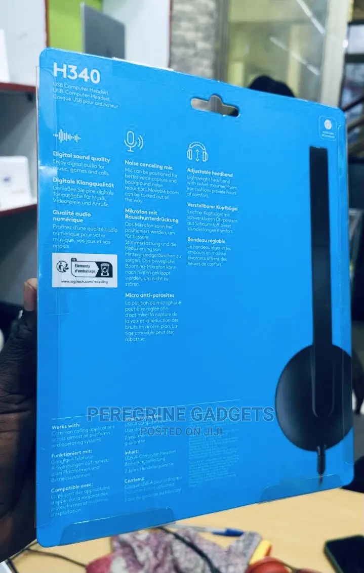 Logitech H340 USB PC Headset With Noise -Canceling Mic