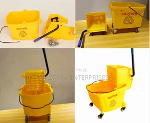 20litres Kleensafe Trolley Mop Bucket Wringer