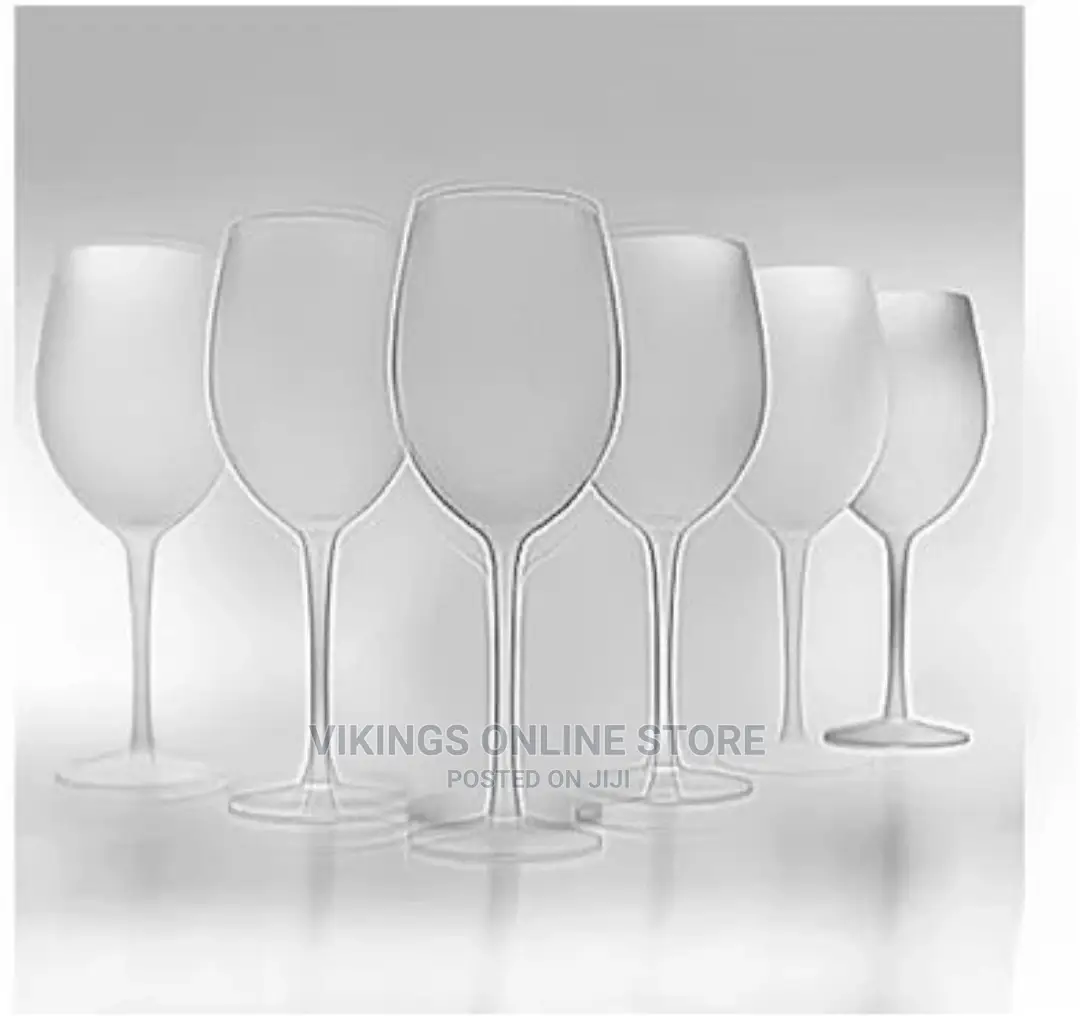 6 Pieces of Colored Juice Wine Frosted Glass With Ice Effect