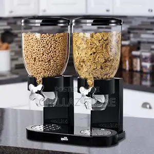 Dual Cereal Food Dispenser Organizer.