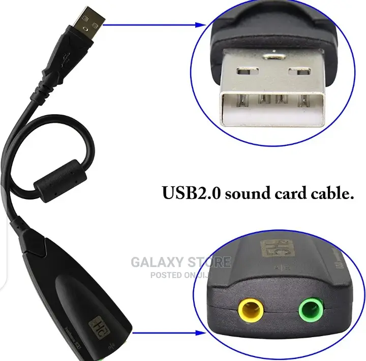 USB External Sound Card 7.1 Channel for USB Sound Output