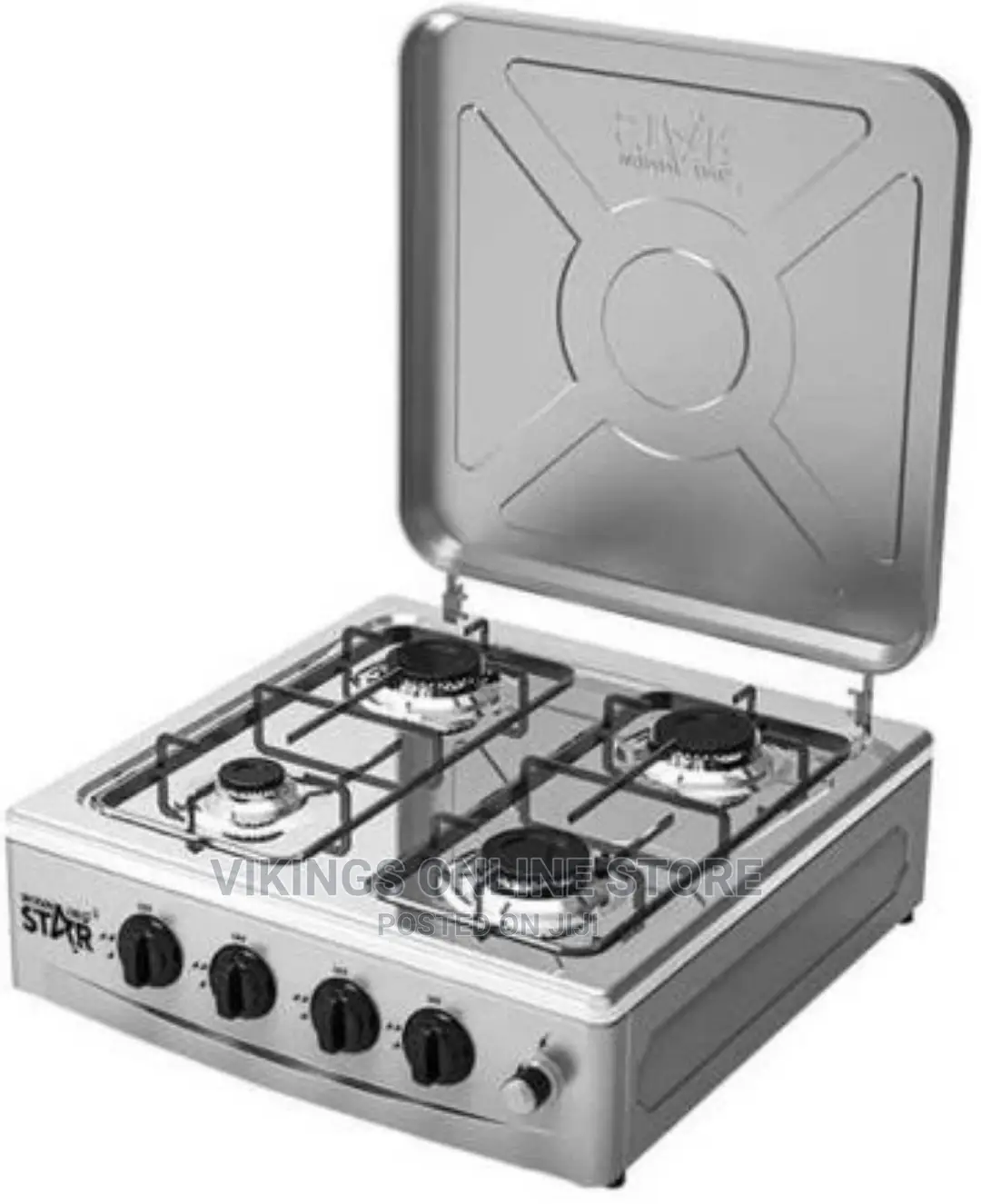 Winningstar 4 Burner Gas Stove Black Burner Kitchen Gas Hob