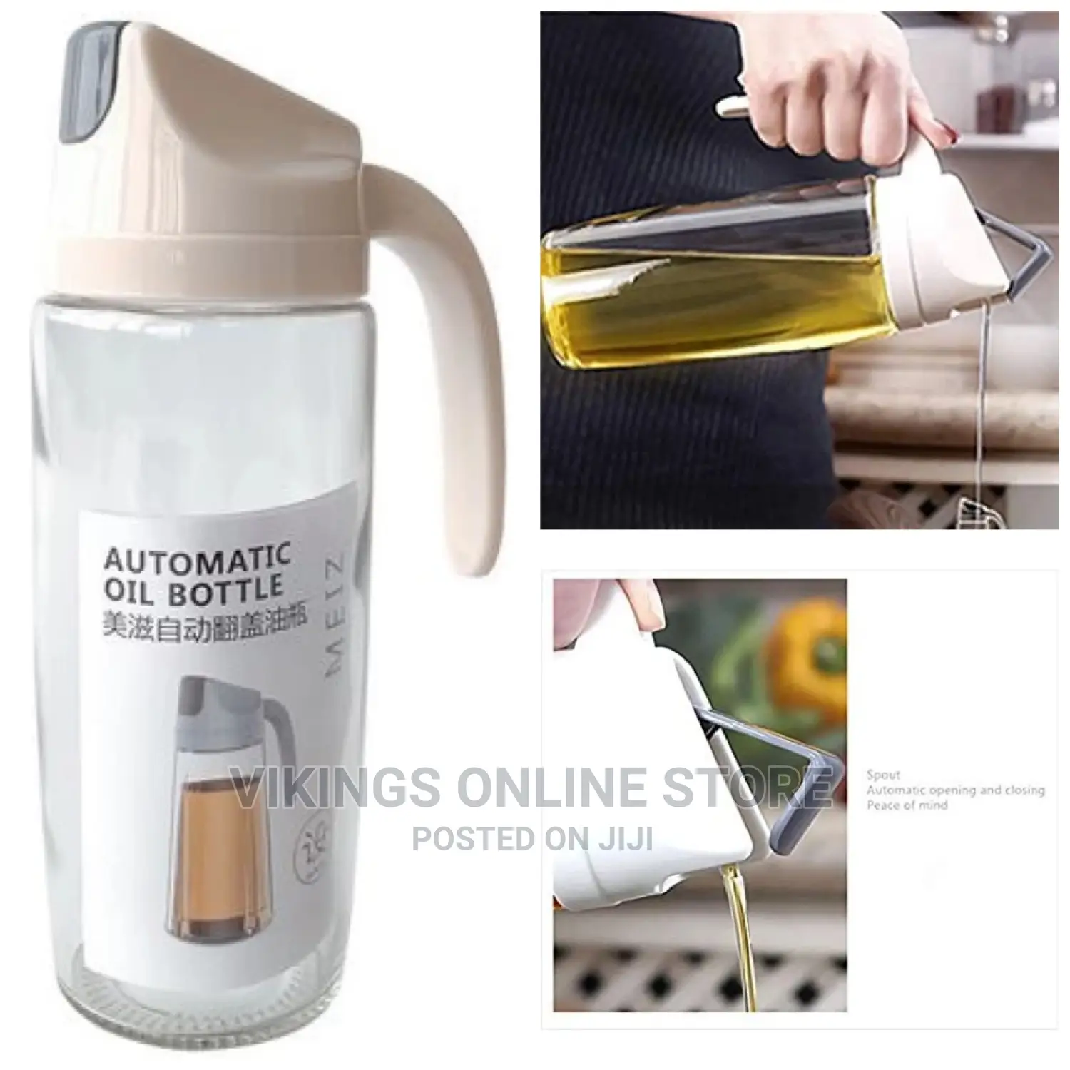 600 ML Vinegar/Automatic Oil Dispenser