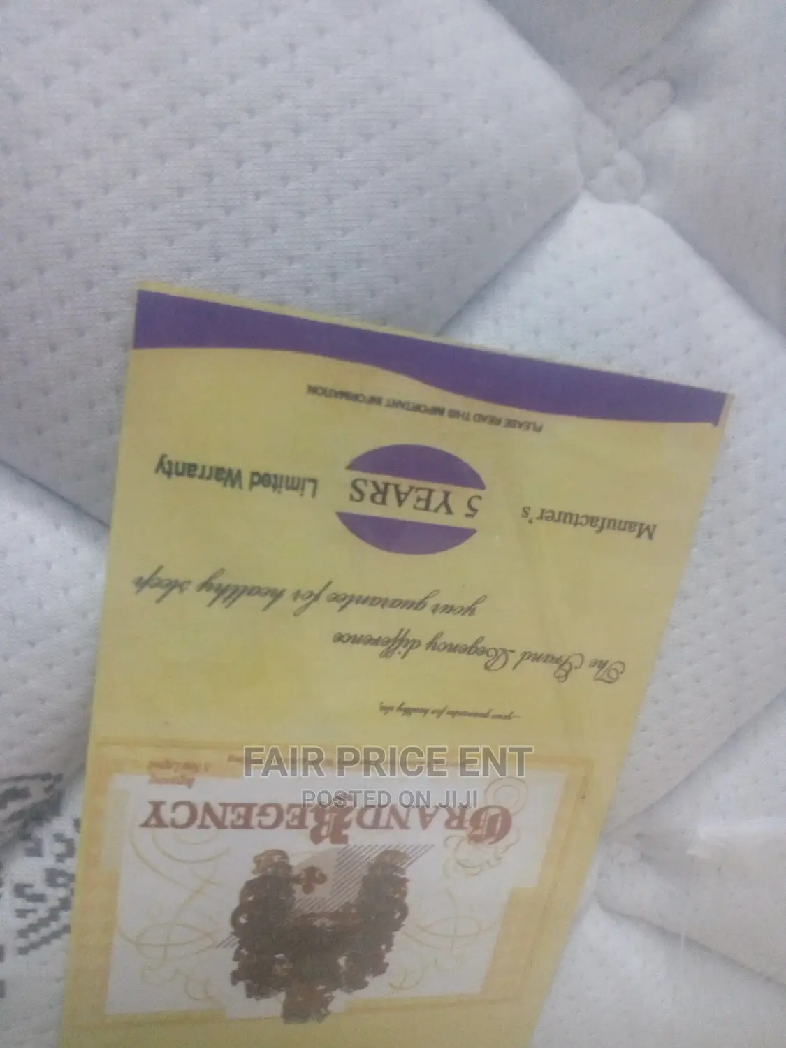 Vip Emperor Spring Mattress.6x6x12 Inches( White)