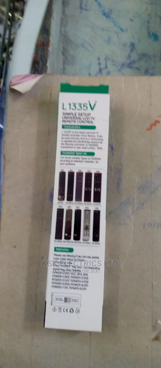 L 1335V Simple Setup Unvseral LCD TV Remote Control
