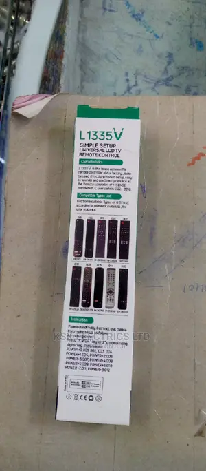L 1335V Simple Setup Unvseral LCD TV Remote Control
