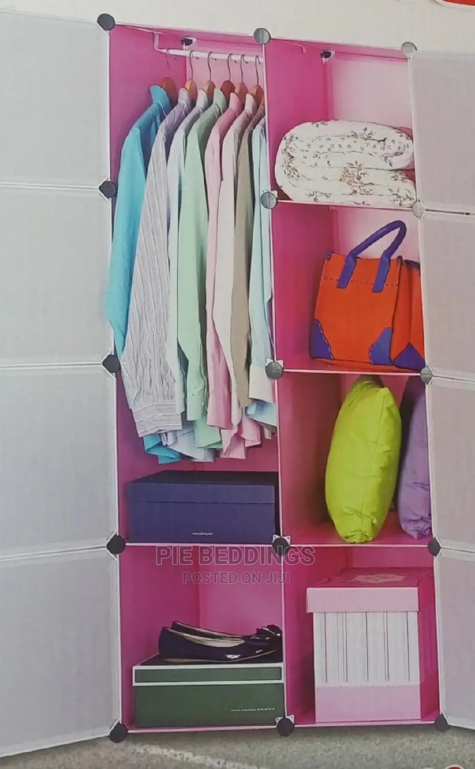 Two Column Plastic Wardrobe/ Closet