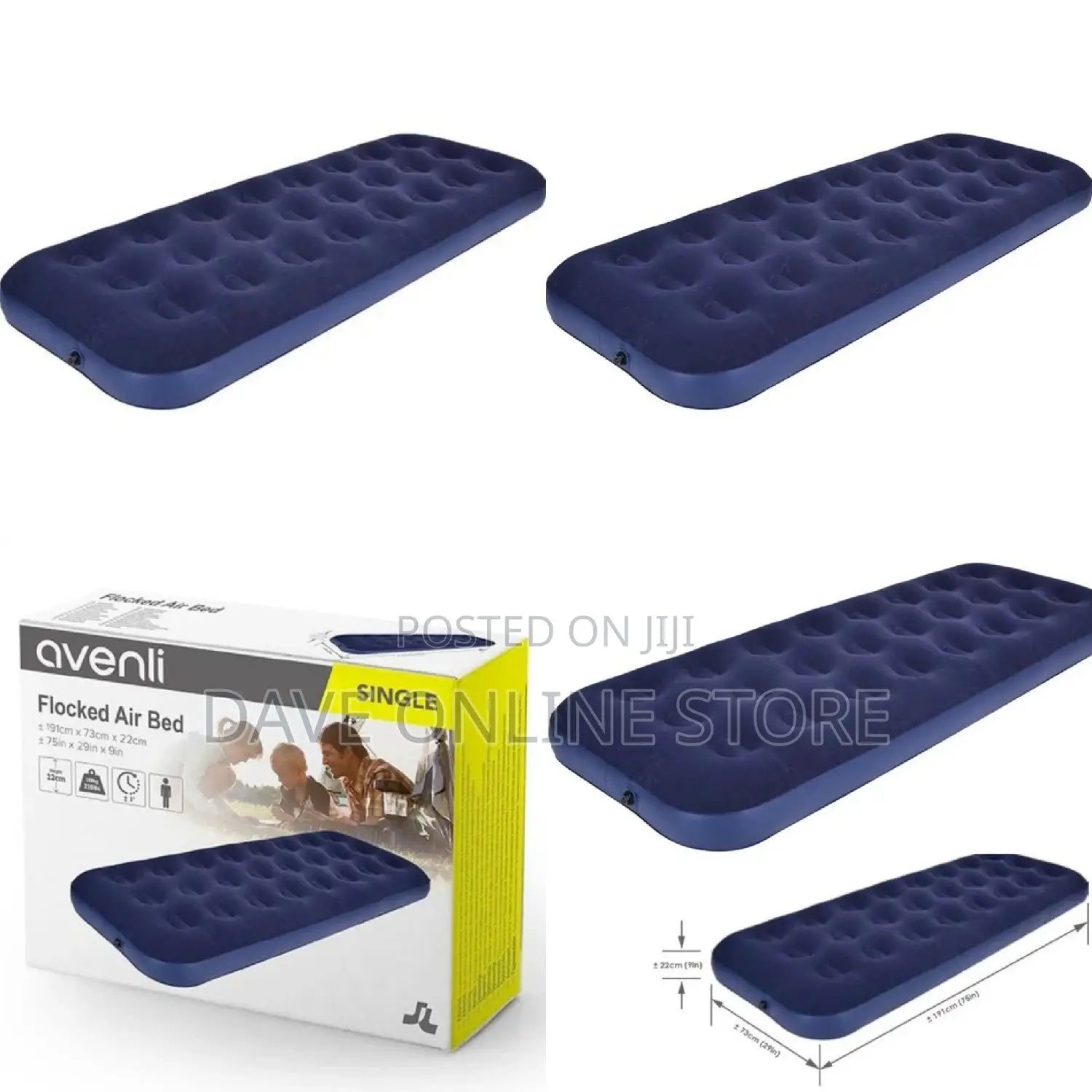 3×6 Air Mattress - Blue