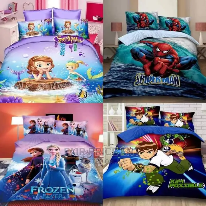 Cotton Cartooned Kids Duvet.( Blue)