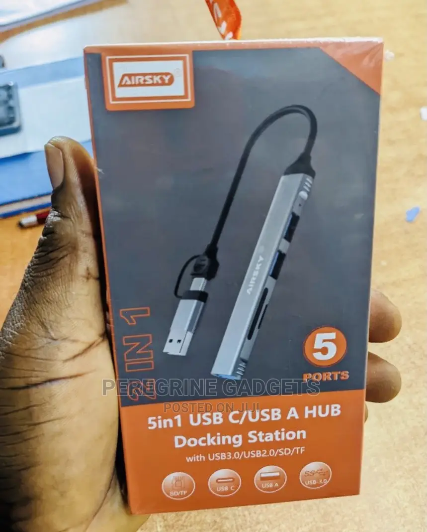 Docking Station Hub 5in1 USB C/Usb A