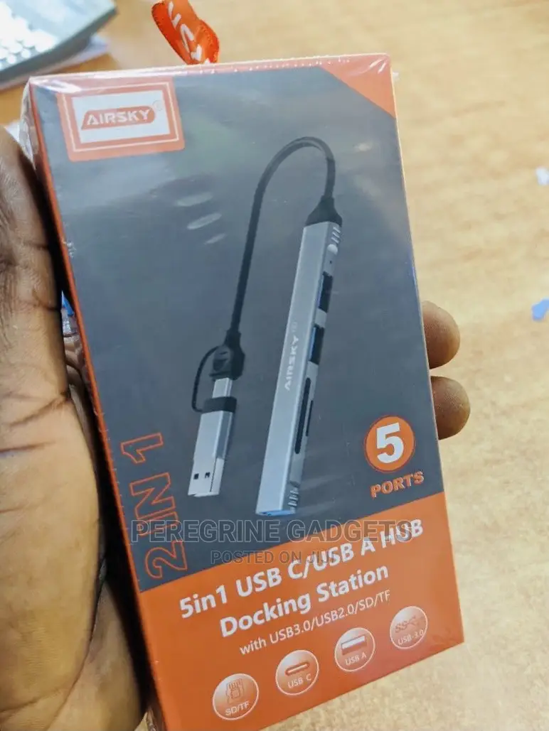 5 in 1usb C/Usb a Hub Docking Station Airsky