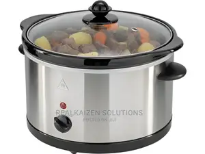 UK GEORGE HOMES 3L Stainless Steel Electric Slow Cooker 180W