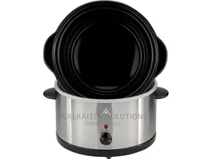 UK GEORGE HOMES 3L Stainless Steel Electric Slow Cooker 180W