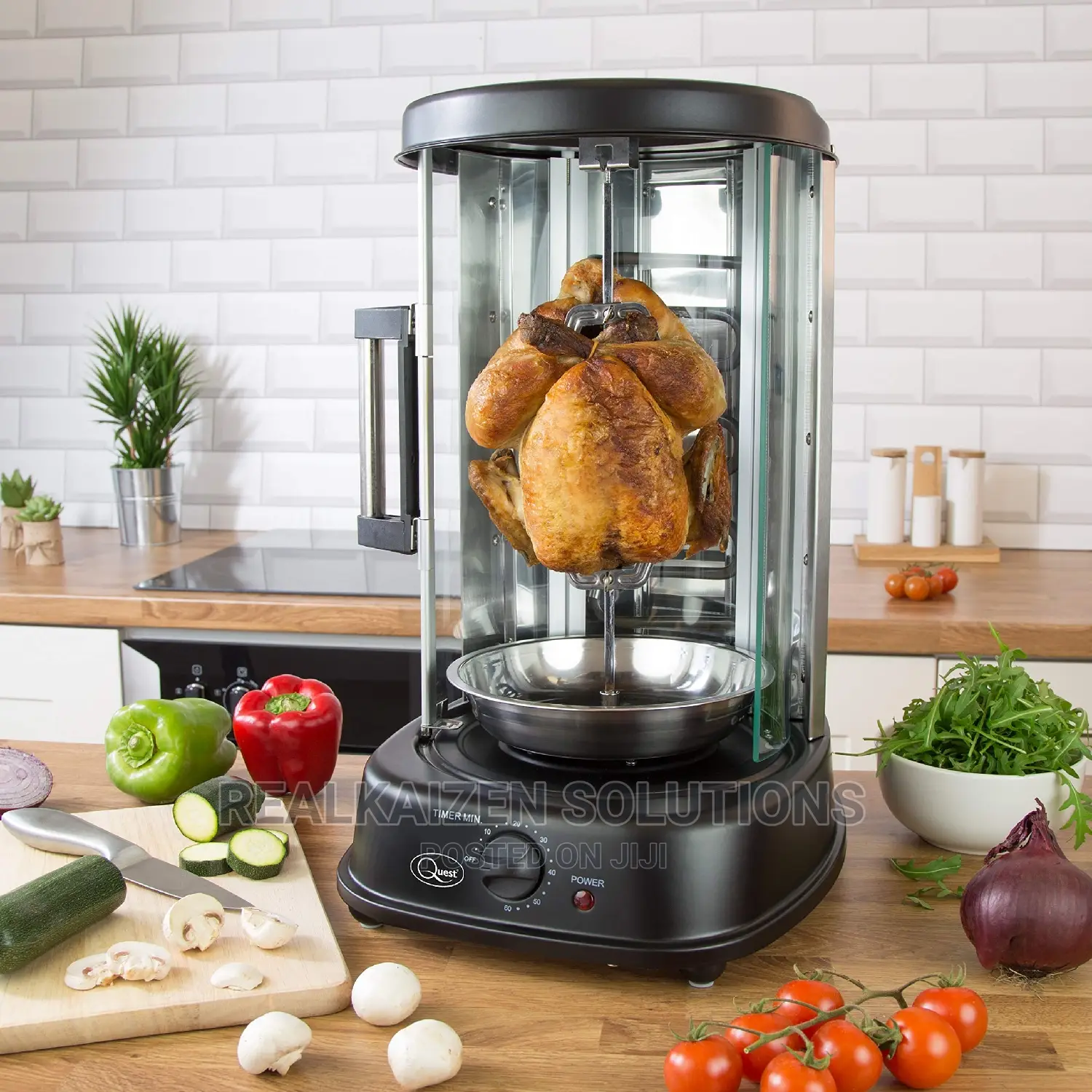 UK QUEST Electric Rotisserie Grill Kebabs| Skewers| Roasts