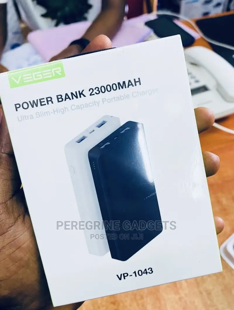 Veger Portable Power Bank 23000mah Two USB Outputs Charger