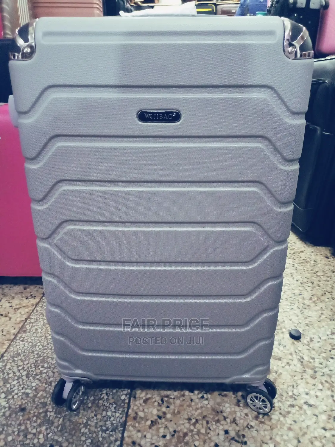 Plastic Suitcases Traveling Bag Small Size in Gray Color