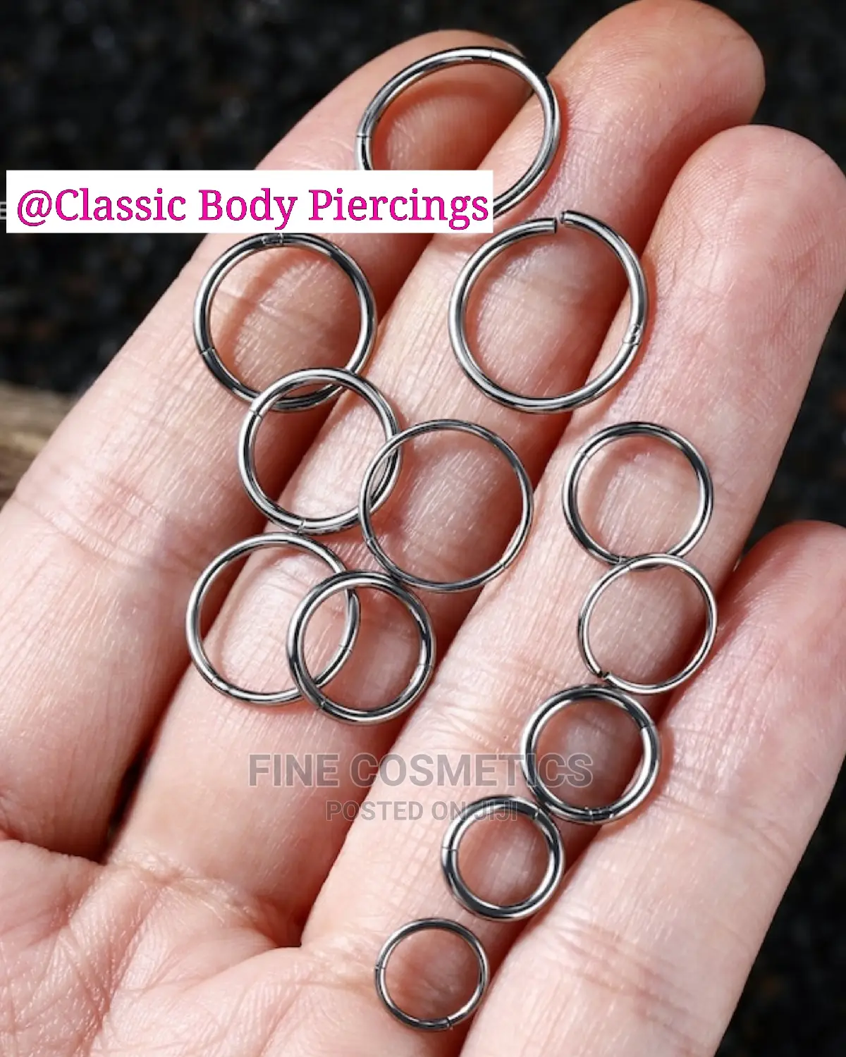1pc Original Nose Ring Titanium Segment Clicker Seamles Hoop