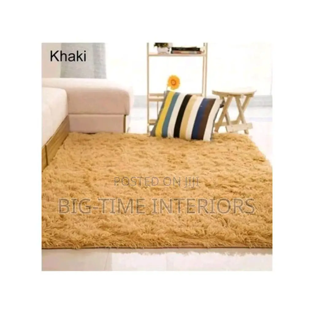 Fluffy Center Carpet/Rug- Cream