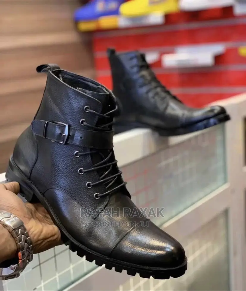 Original Black Timberland High Top Lace Up Boots
