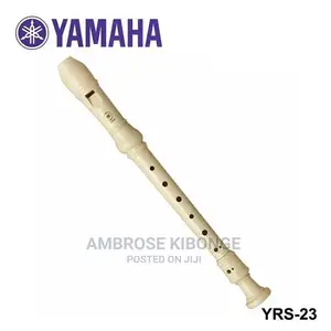 Straight Flute Recorder With a Mouthpiece.