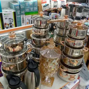 Stainless Heavy Glass Lid Dishes