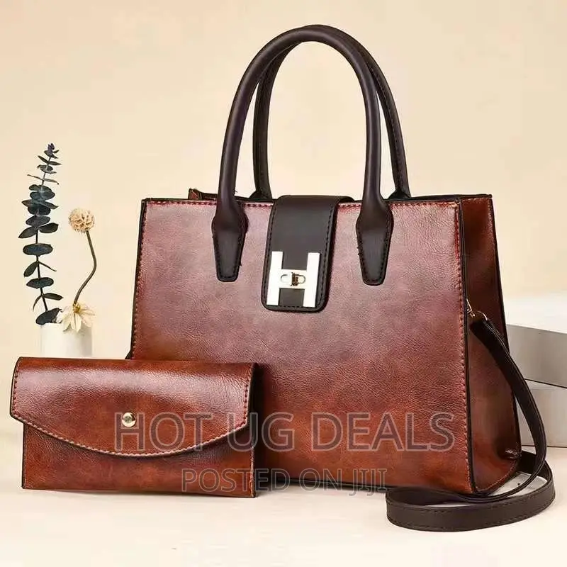 Ladies 2pc Designer Handbags- Multicolor
