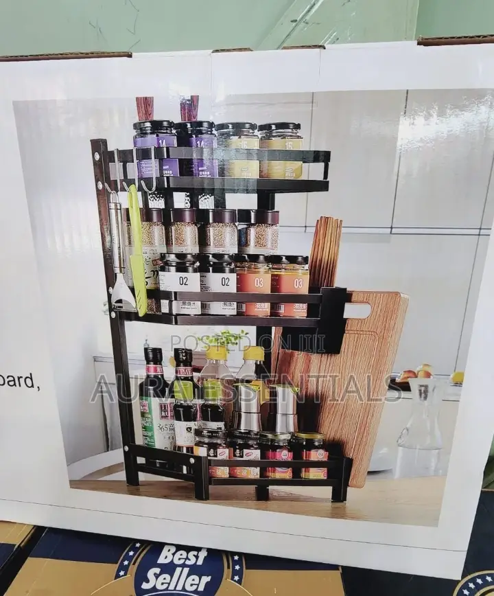 3-Tier Multifunctional Seasoning Rack