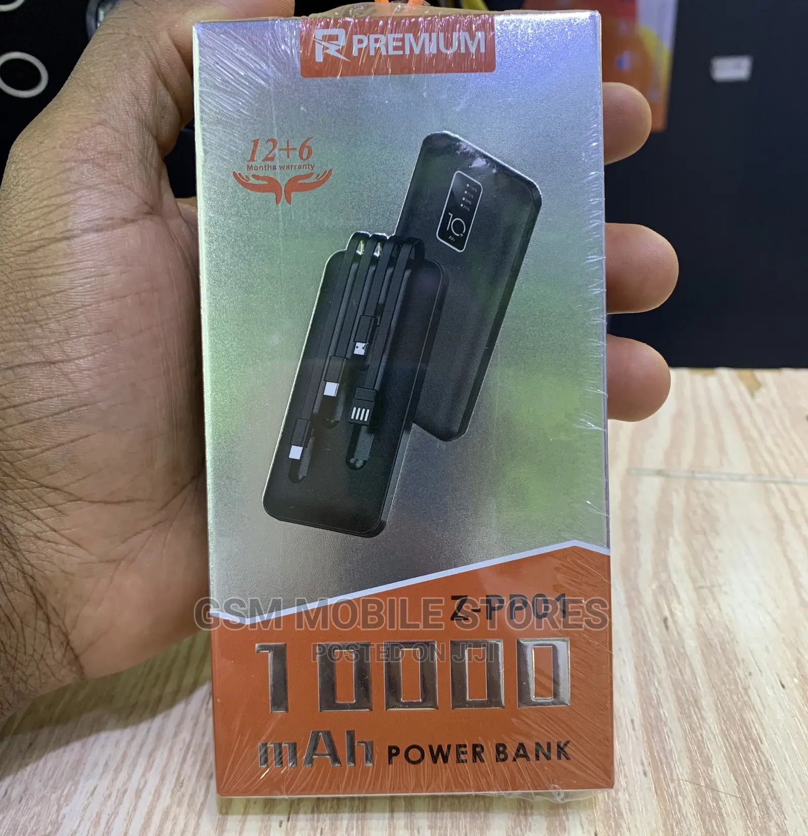 Premium Self Wired Fast Charging Mobile Powerbank 10000mah
