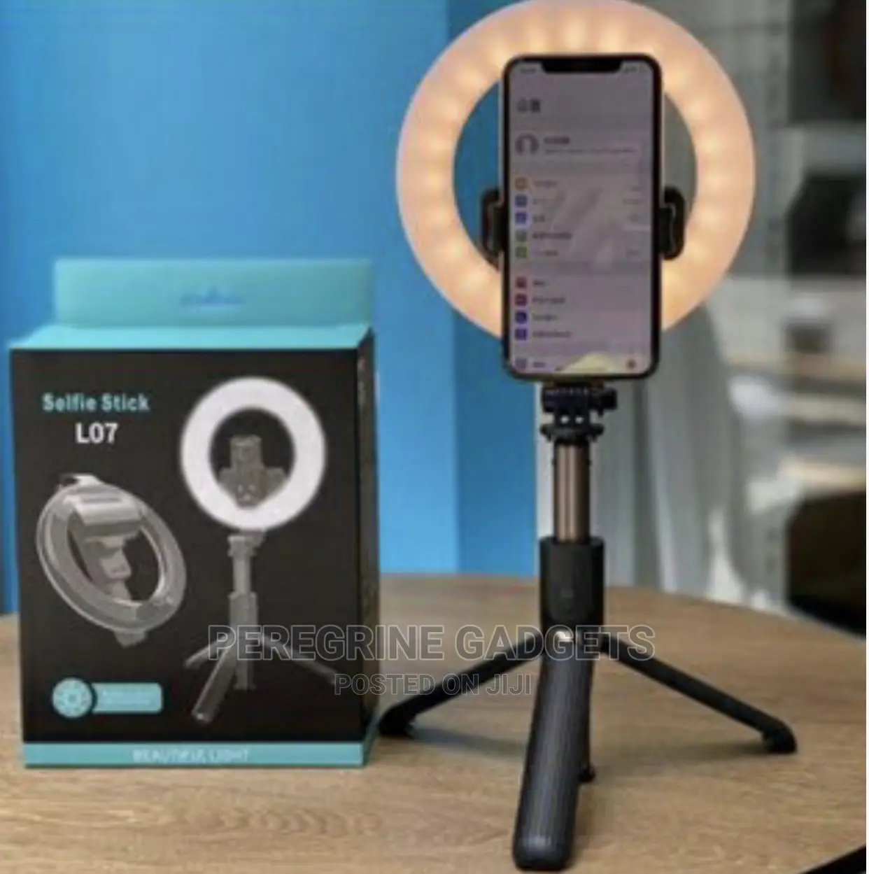 L07 Bluetooth Selfie Stick Tripod With 5inch LED Ring Light