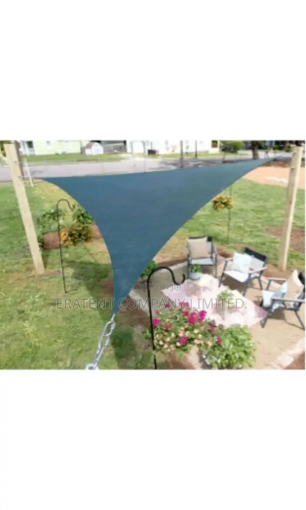 Modern Shade Sail in Genuine Waterproof Net Material.