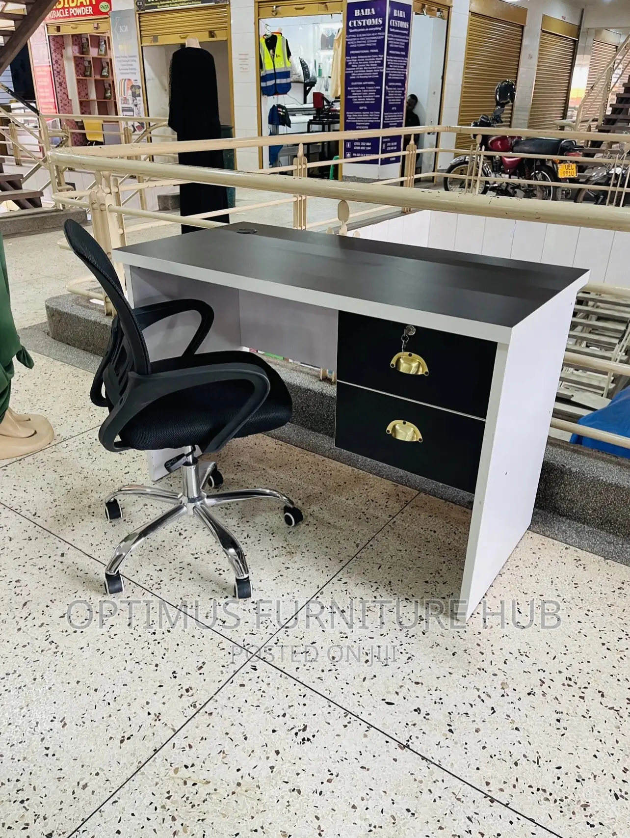 Office Desk (White) and Chair