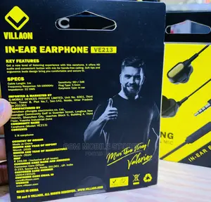 Villaon Ease Listening in-Line Calls Mic HD Soundearphones