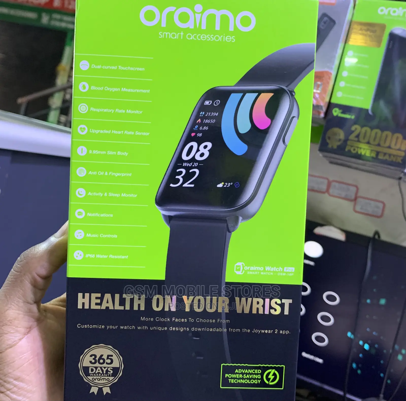 Oraimo Osw-16p Supper Slim Healthy Smartwatch