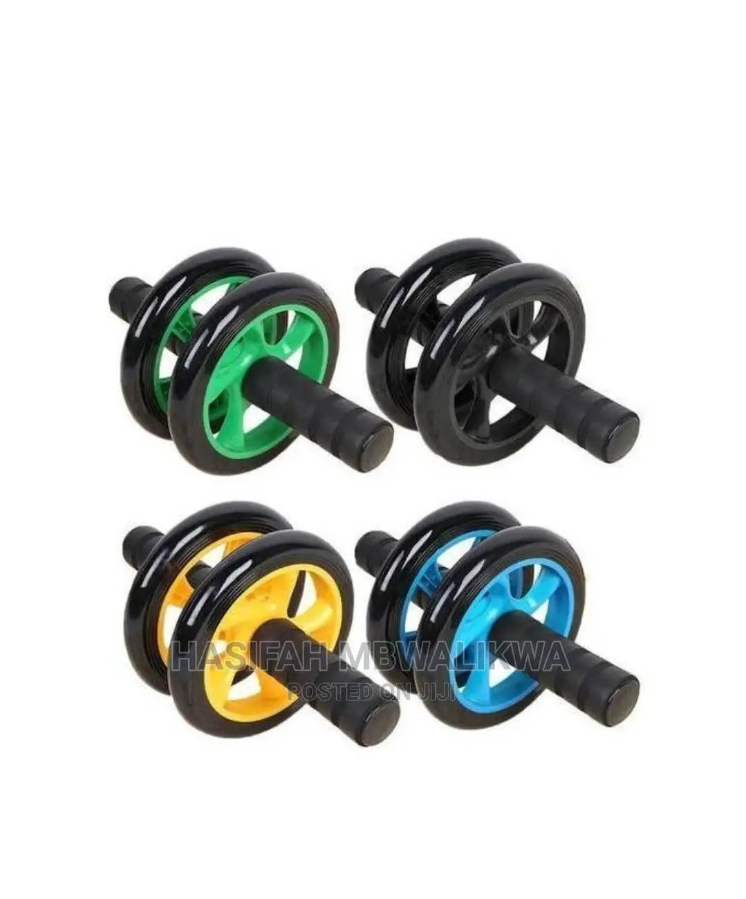 Tummy Trimmer Ab Roller Exercise Wheel+Knee Pad.