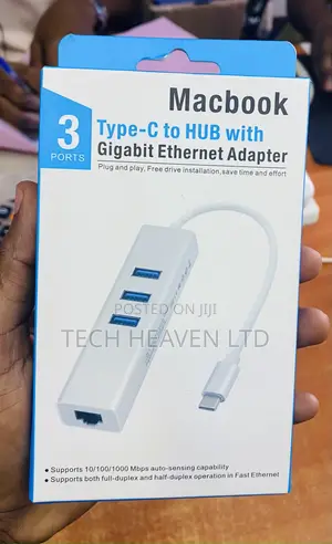 Type-C to HUB With Gigabit Ethernet Adapter for Macbook