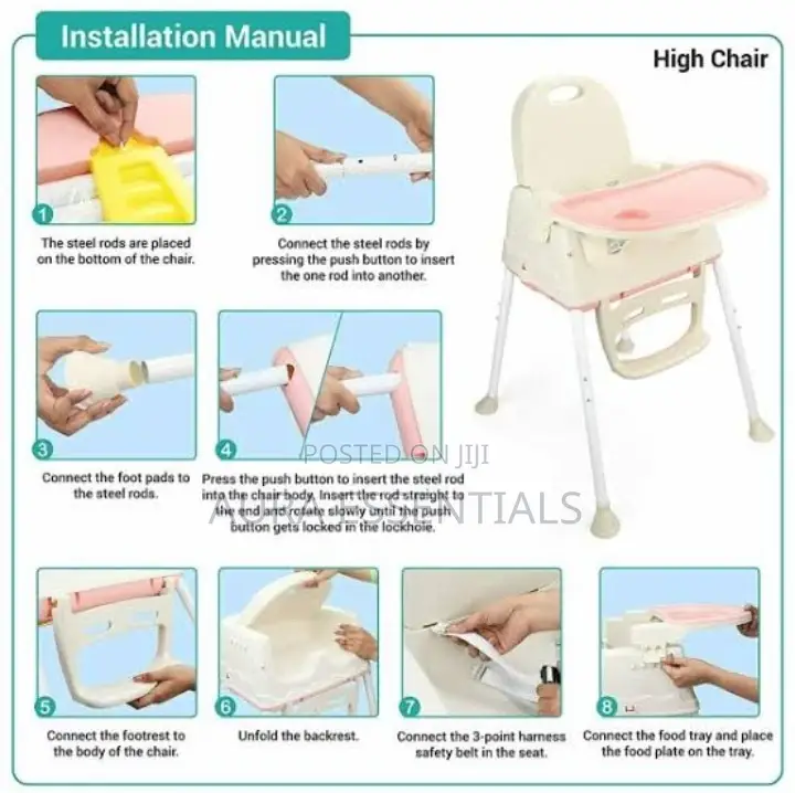 New 3 In 1 Baby High Feeding Chair
