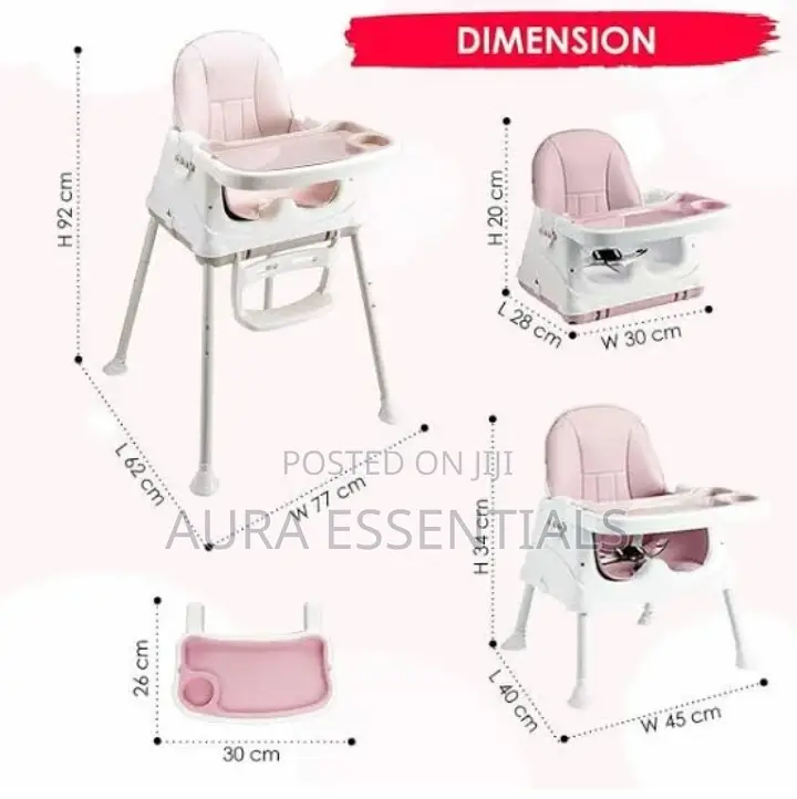 New 3 In 1 Baby High Feeding Chair