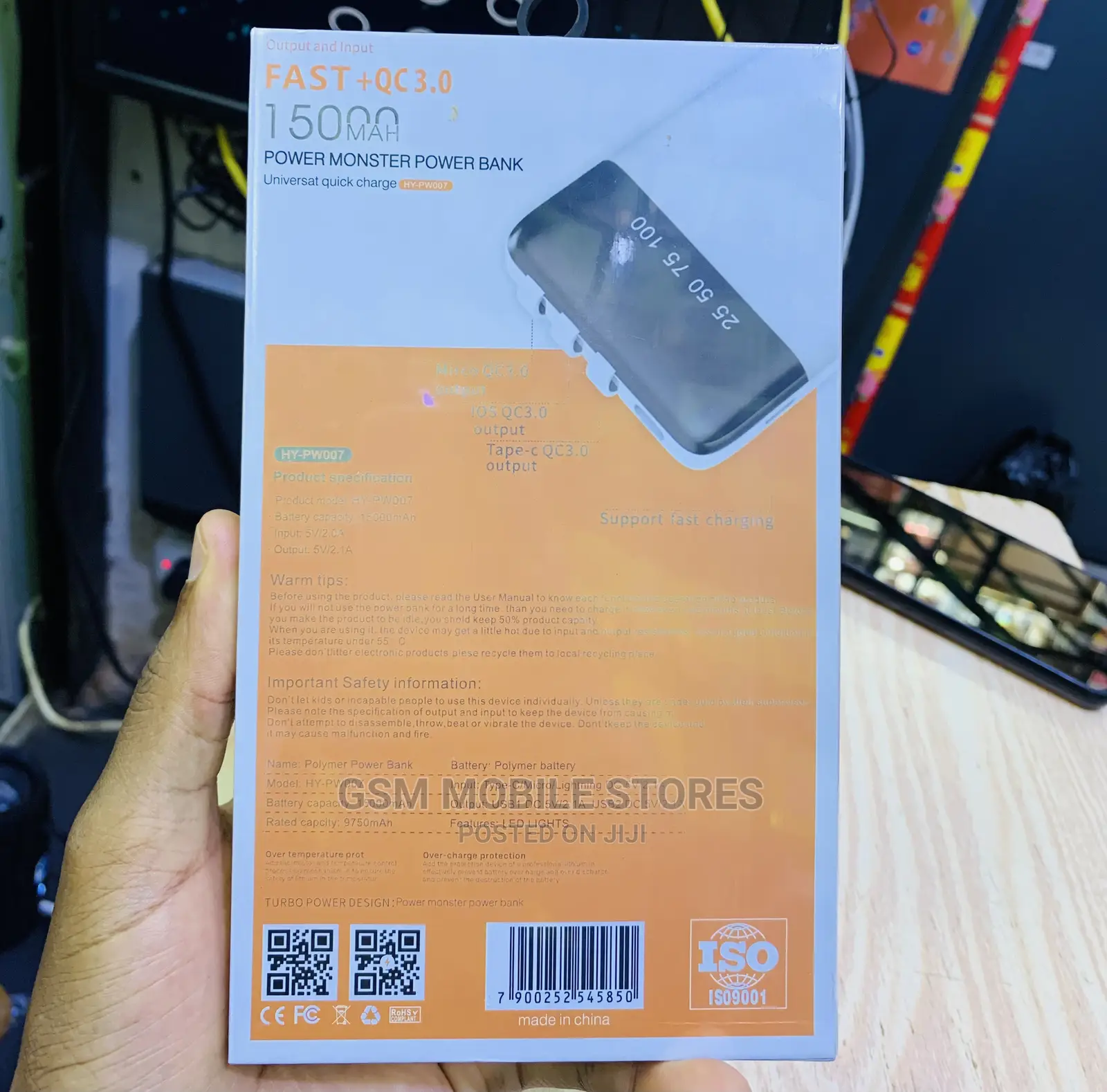 Hyhoyan 15000mah 18w Fast Charging Power Bank
