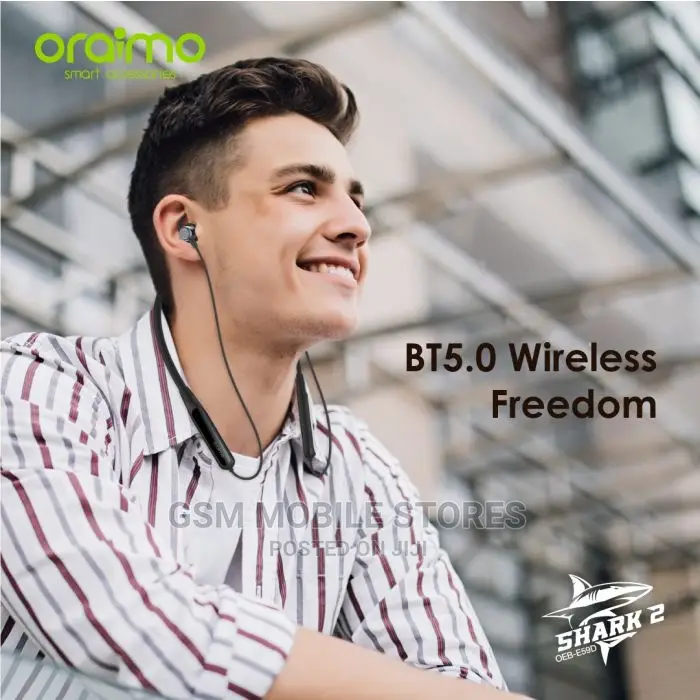 Oraimo Shark 2 Wireless Earphones With Long Battery Life