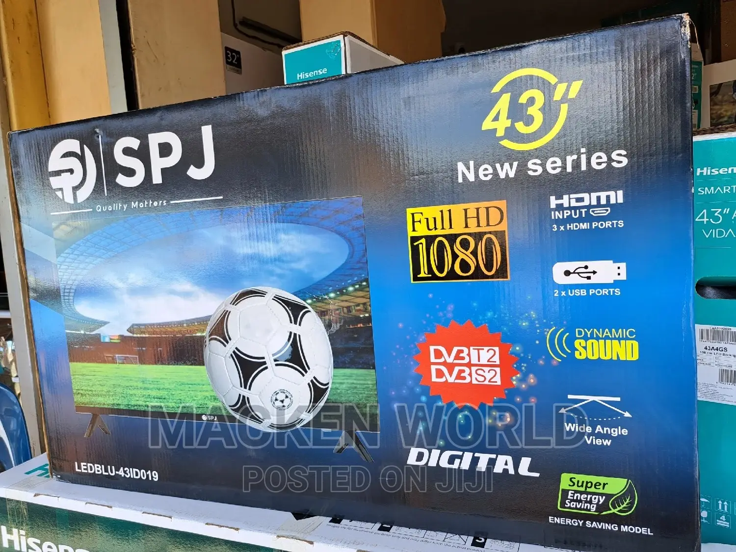 43 SPJ Digital Free to Air Frameless TV
