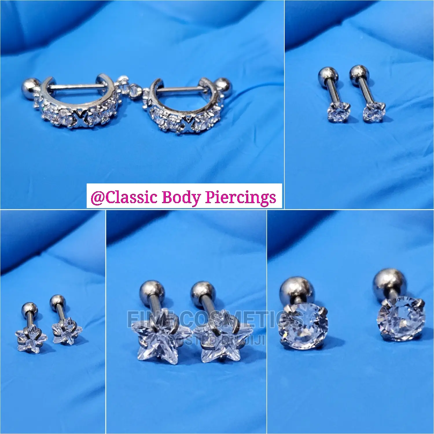 17pairs(34 Earring Set) Silver or Gold Stud Earrings Set