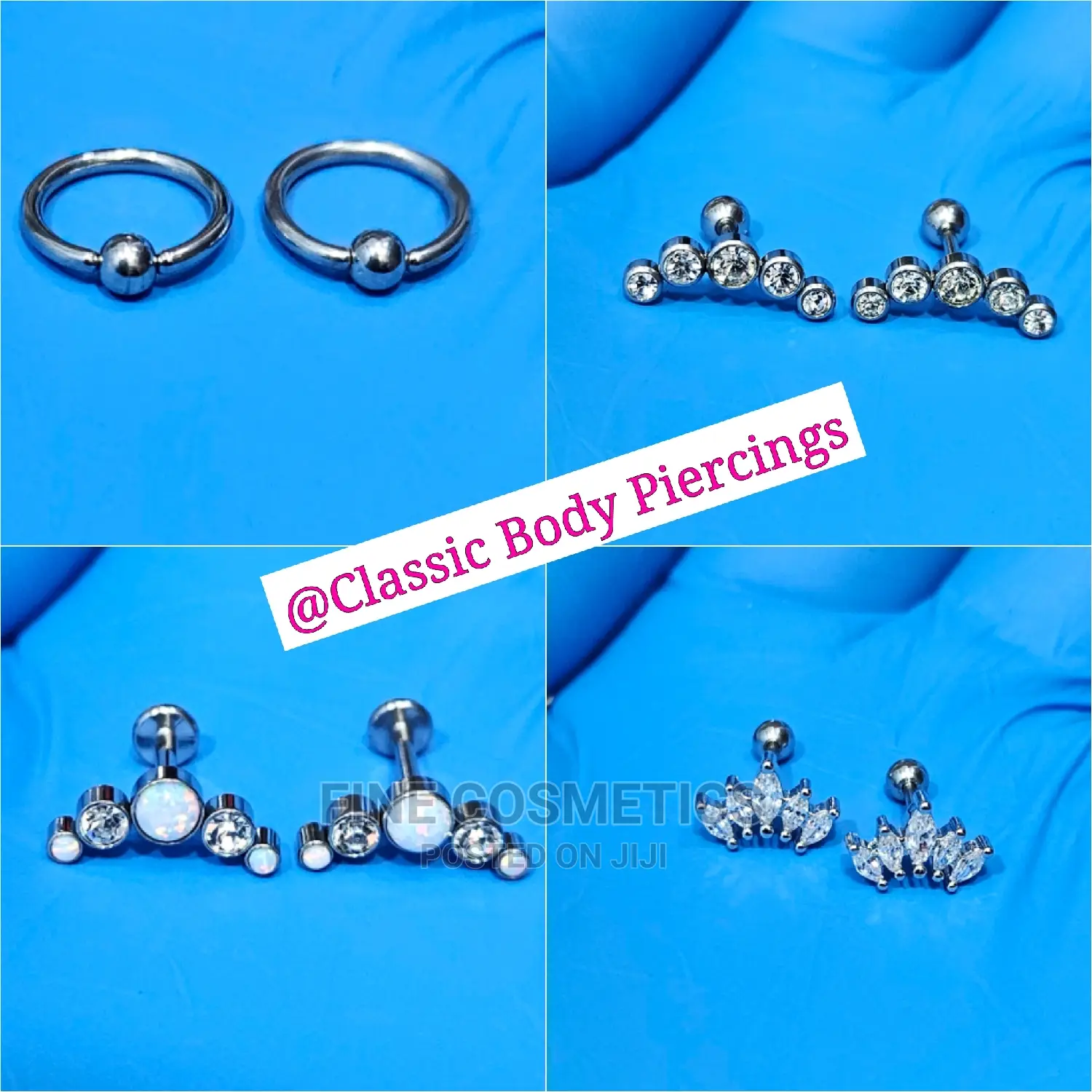 17pairs(34 Earring Set) Silver or Gold Stud Earrings Set