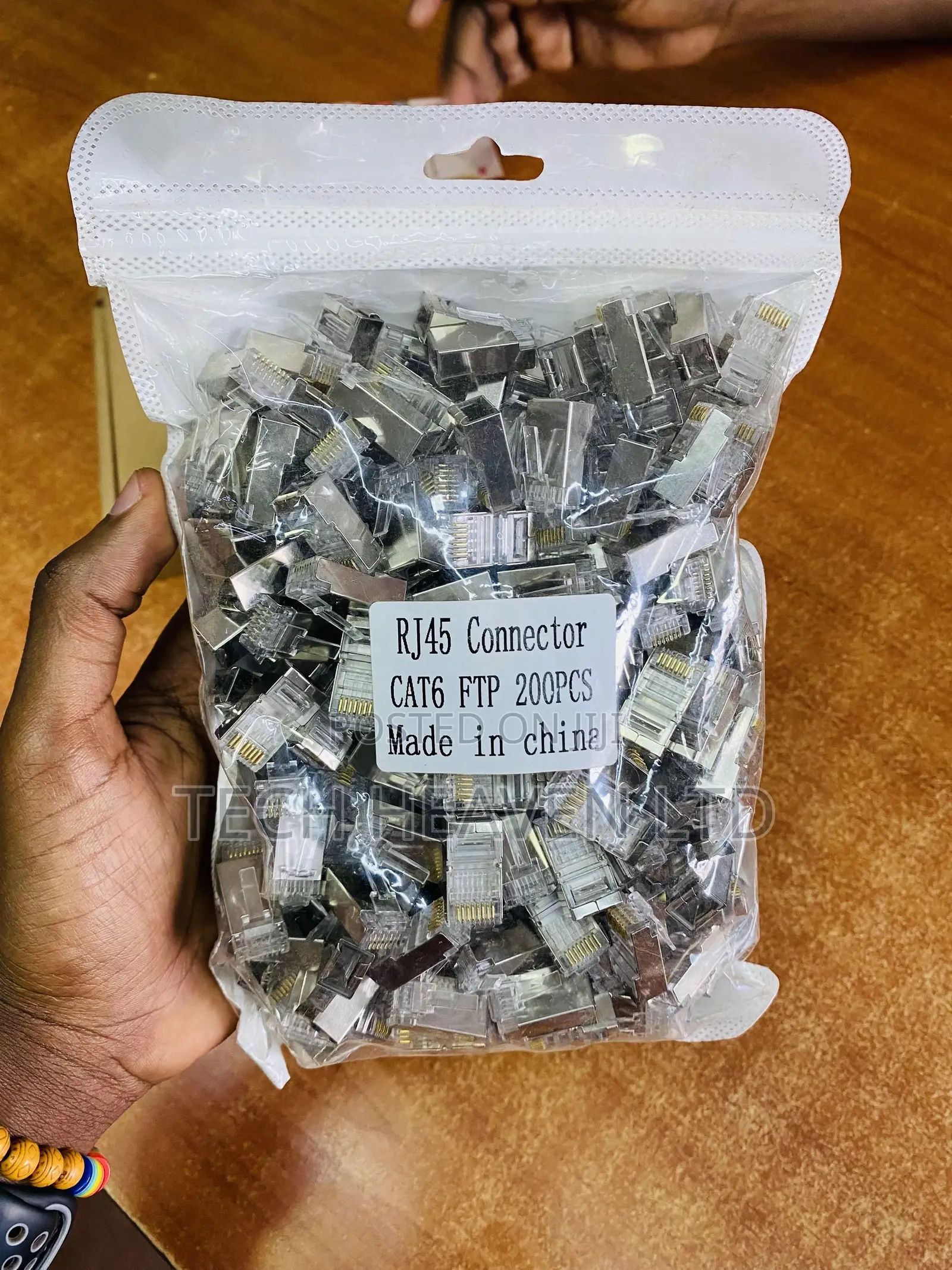 Metallic Rj45 Connector Cat6 FTP 200pcs Clips