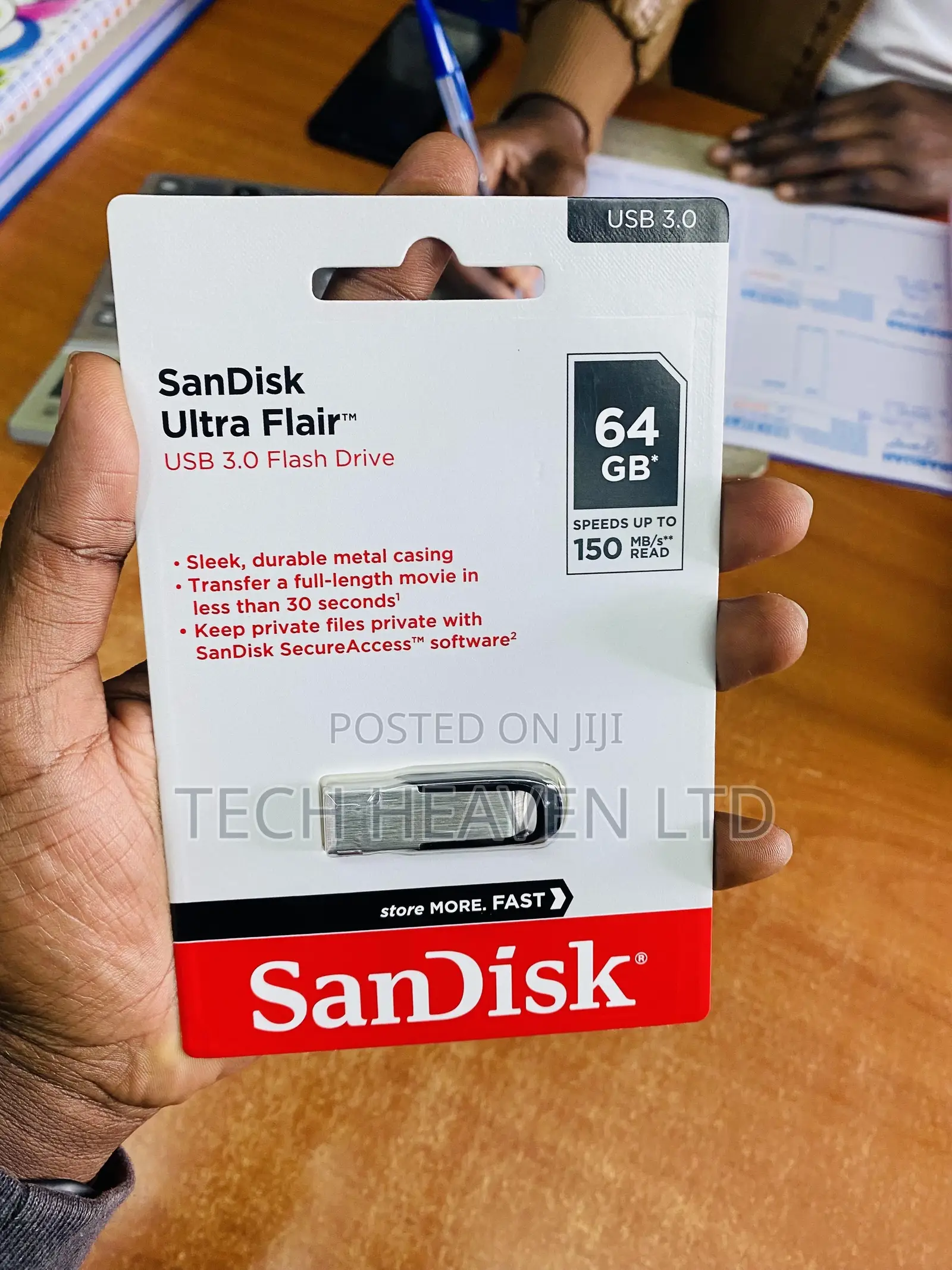 Original 64GB Sandisk Ultra Flair Flash Drive