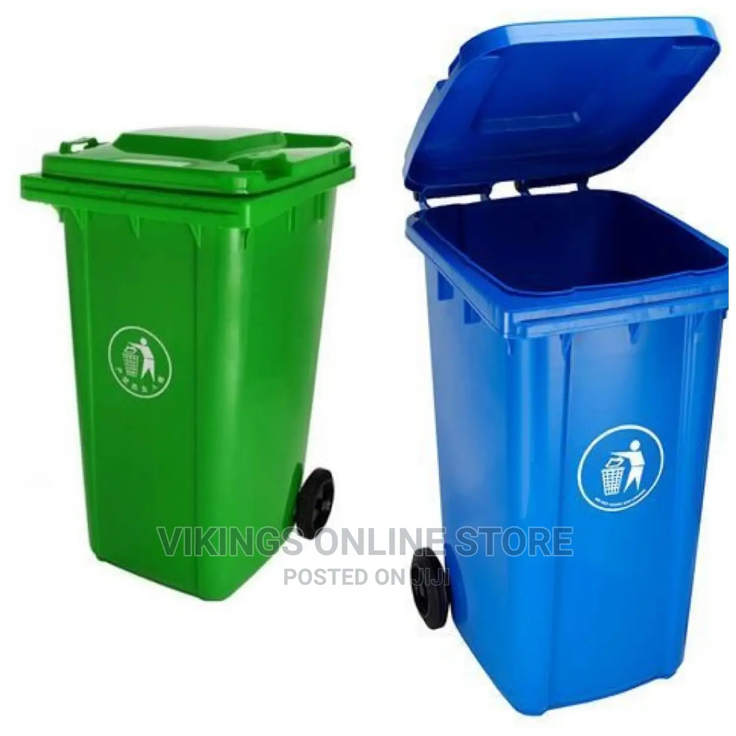Outdoor 240L Plastic Wheel Dustbin- Standard Household Size