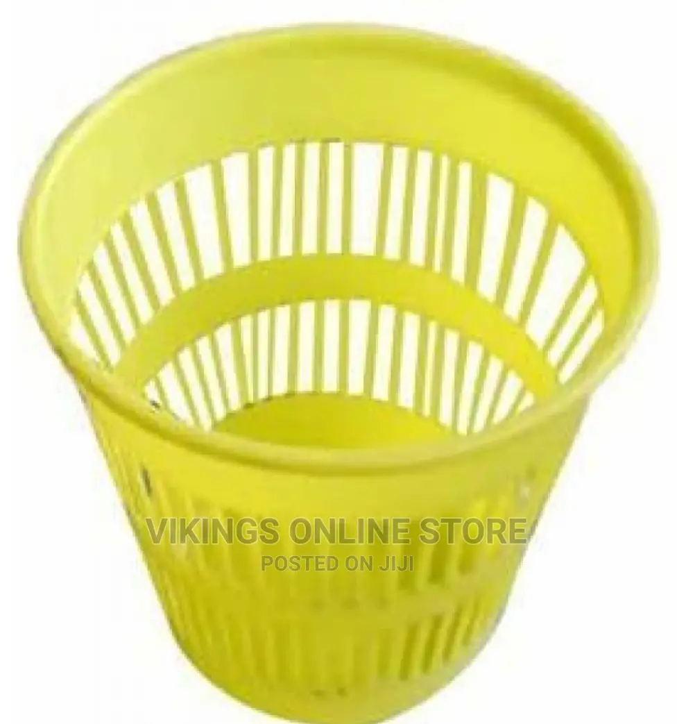 Plastic Waste Paper Basket-Lemon Green