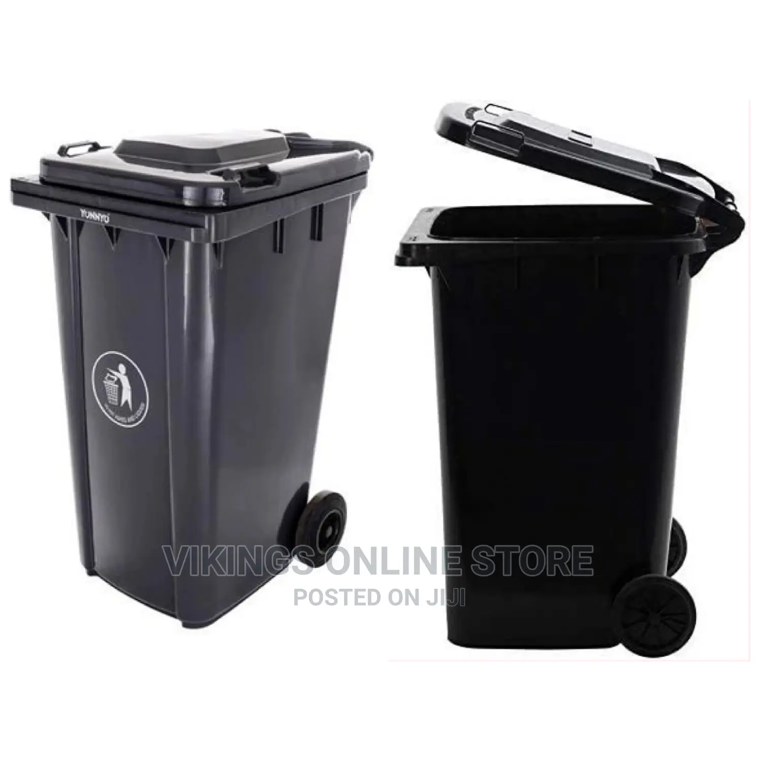 Outdoor 120L Plastic Waste Bin –