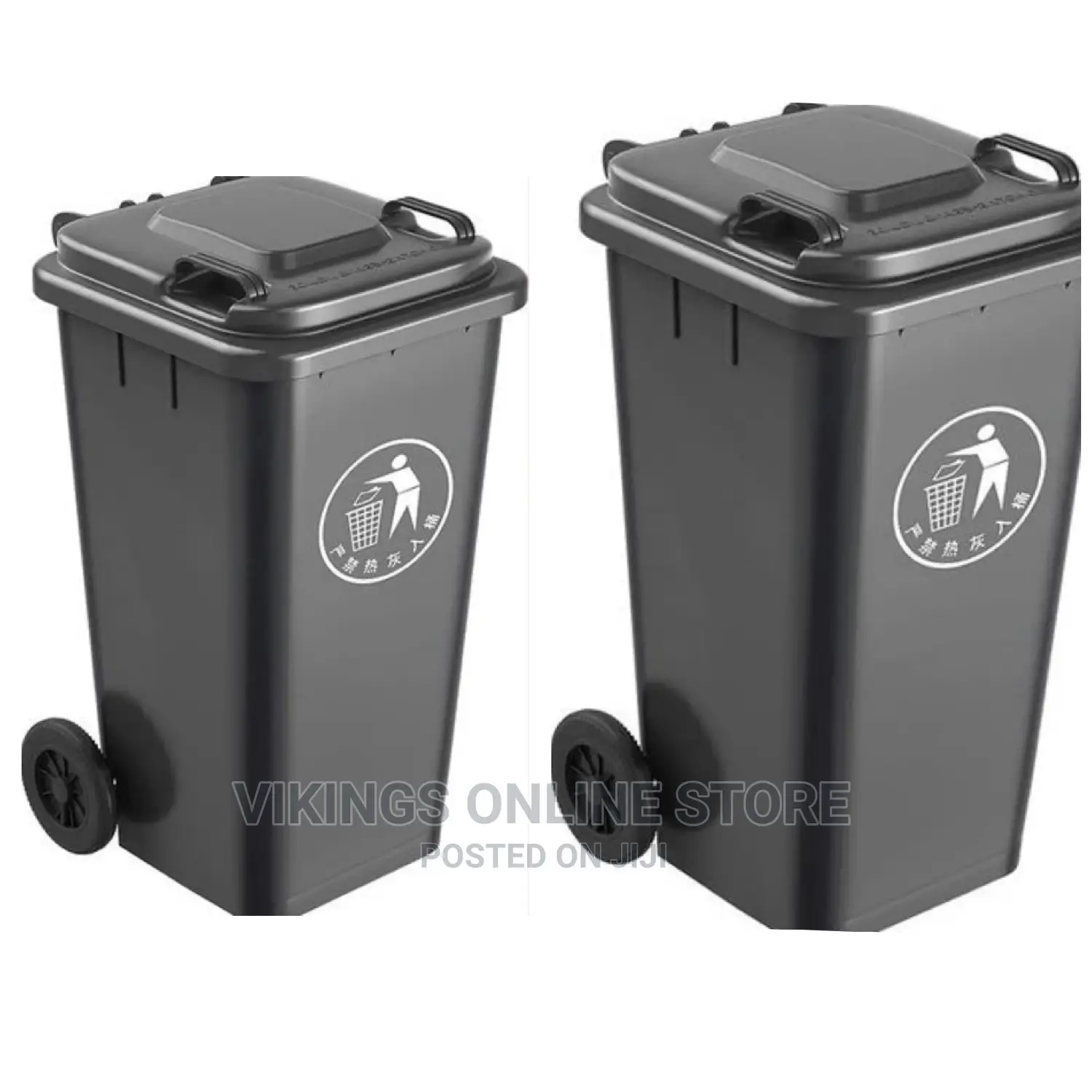 Outdoor 240L Plastic Wheel Dustbin-Black