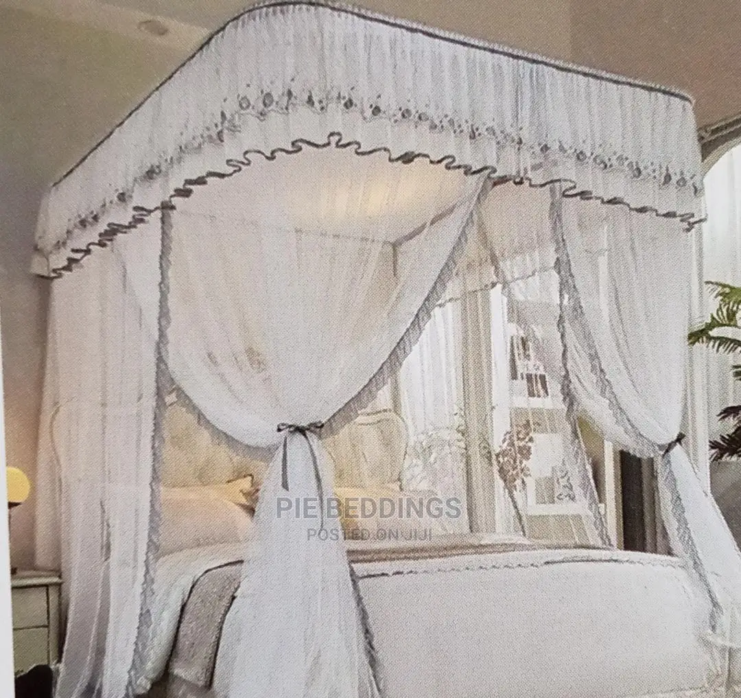 Rail Mosquito Net With 2 Stands