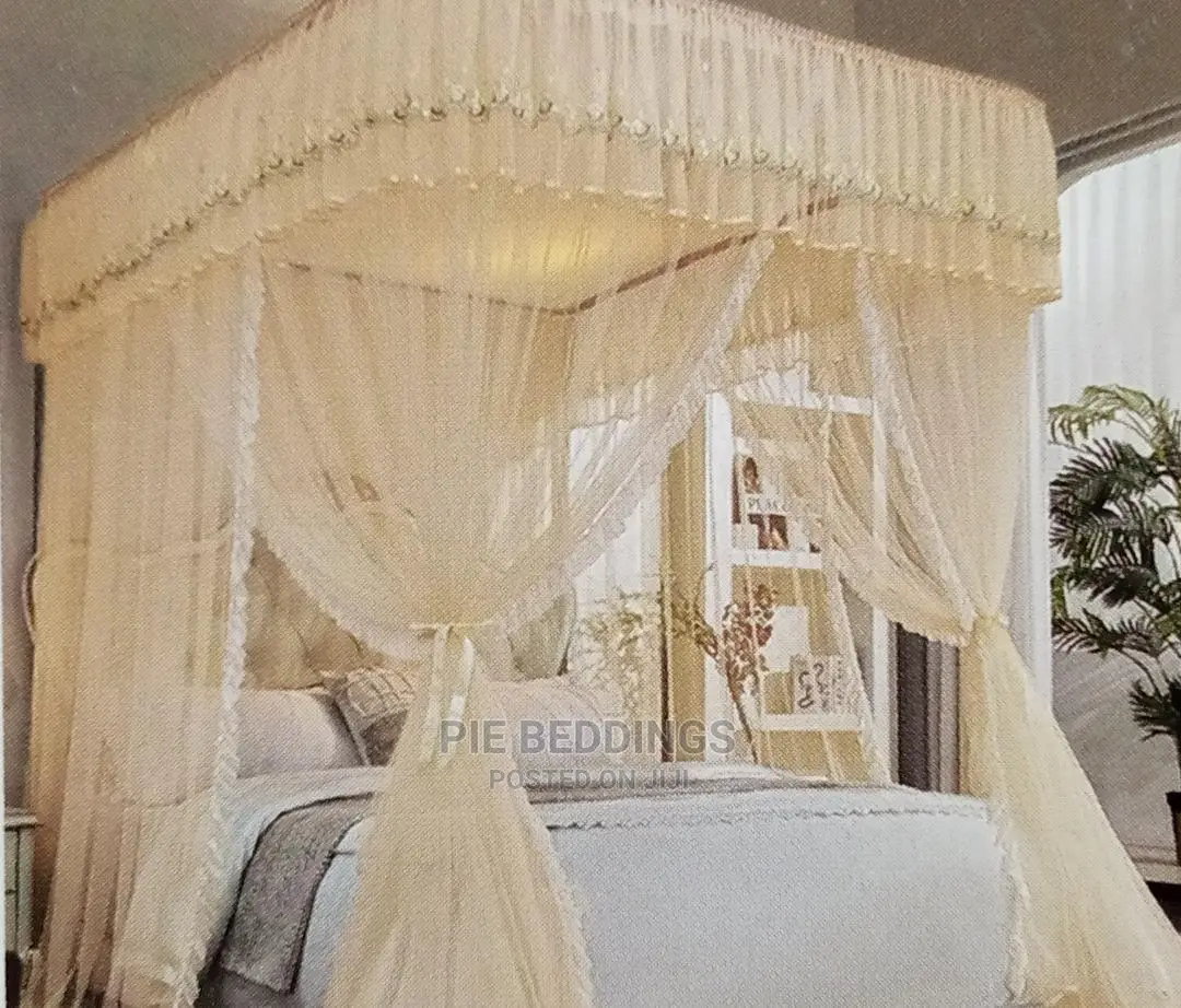 Cream Rail 2 Stand Mosquito Net